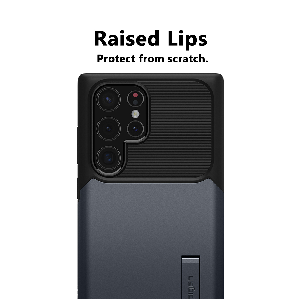 Case Samsung Galaxy S22 Ultra Plus Spigen Slim Armor Stand Casing