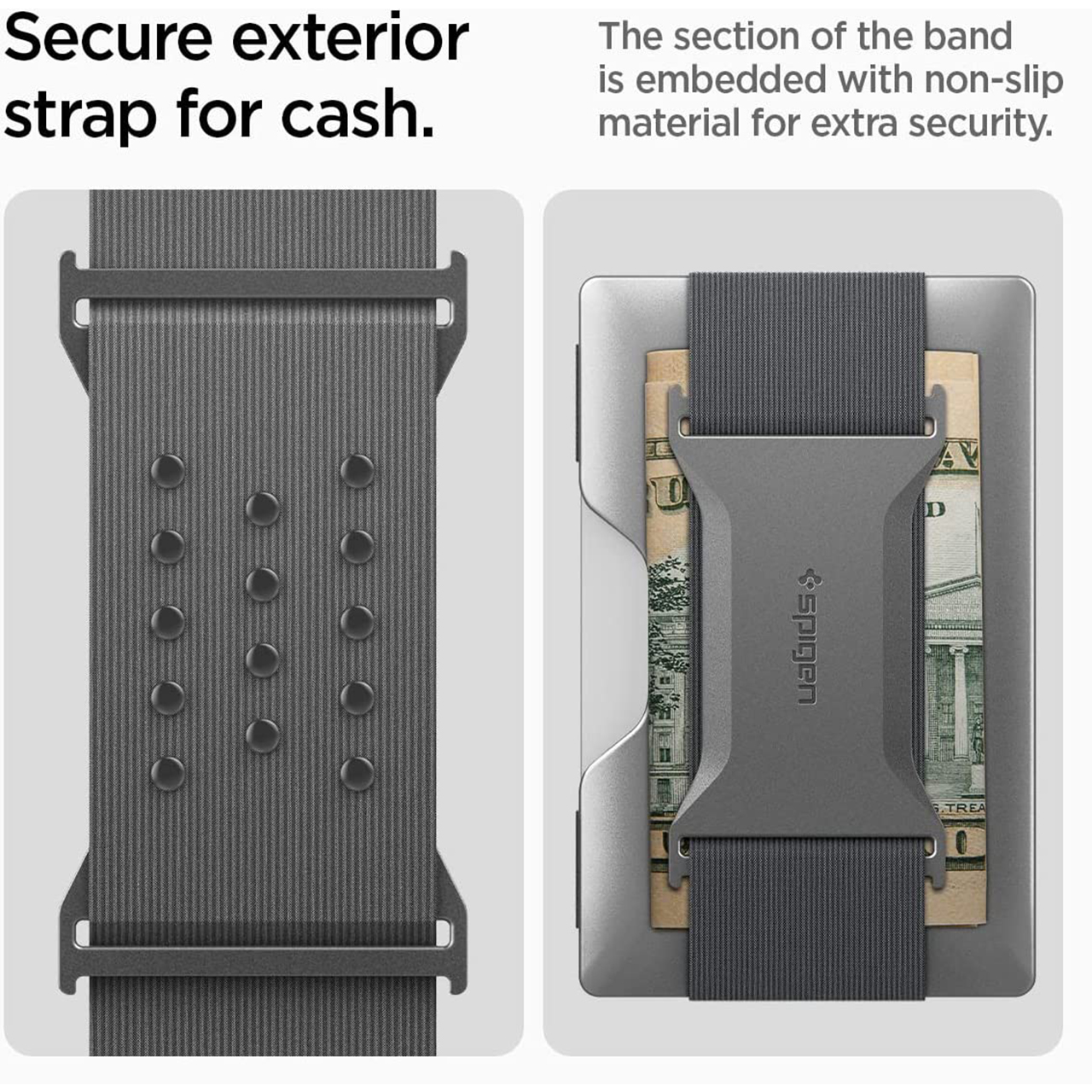 Spigen Dompet Kartu AirTag Card Holder Wallet S - Gunmetal AMP02303
