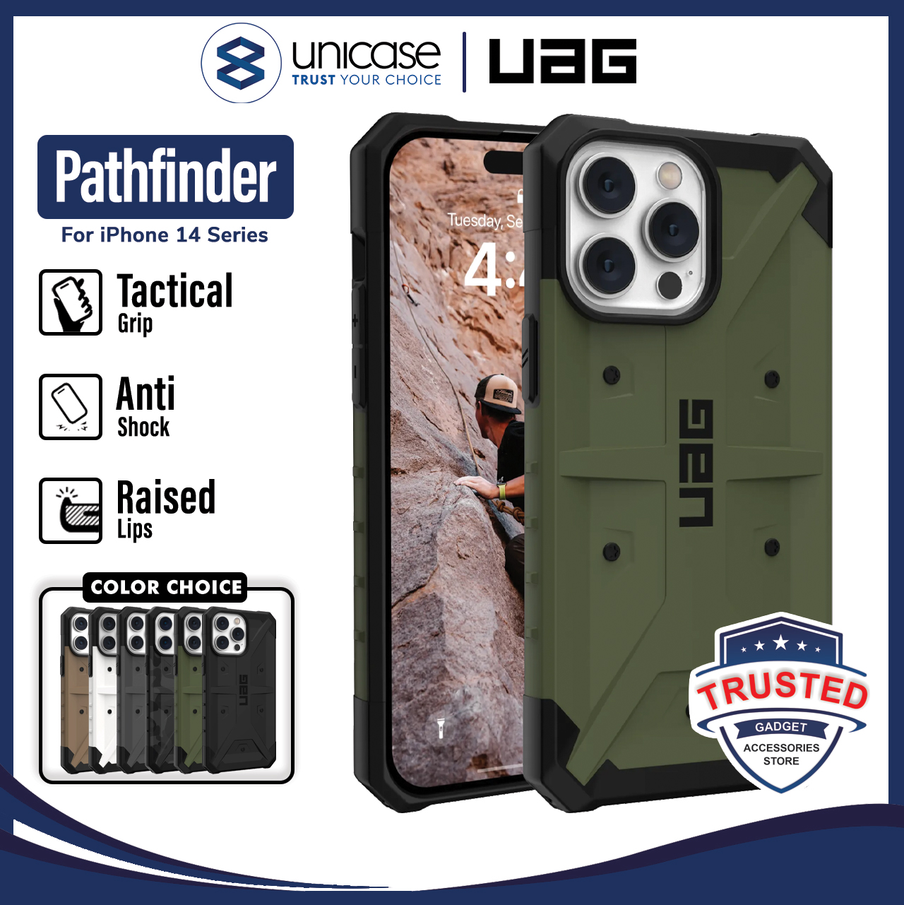 Case iPhone 14 Pro Max Plus UAG Pathfinder Anti Drop Armor Casing