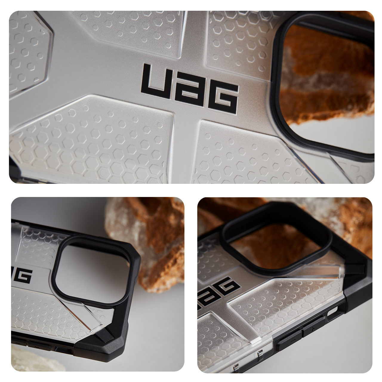 Case iPhone 14 Pro Max Plus UAG Plasma Hybrid Anti Drop Clear Casing