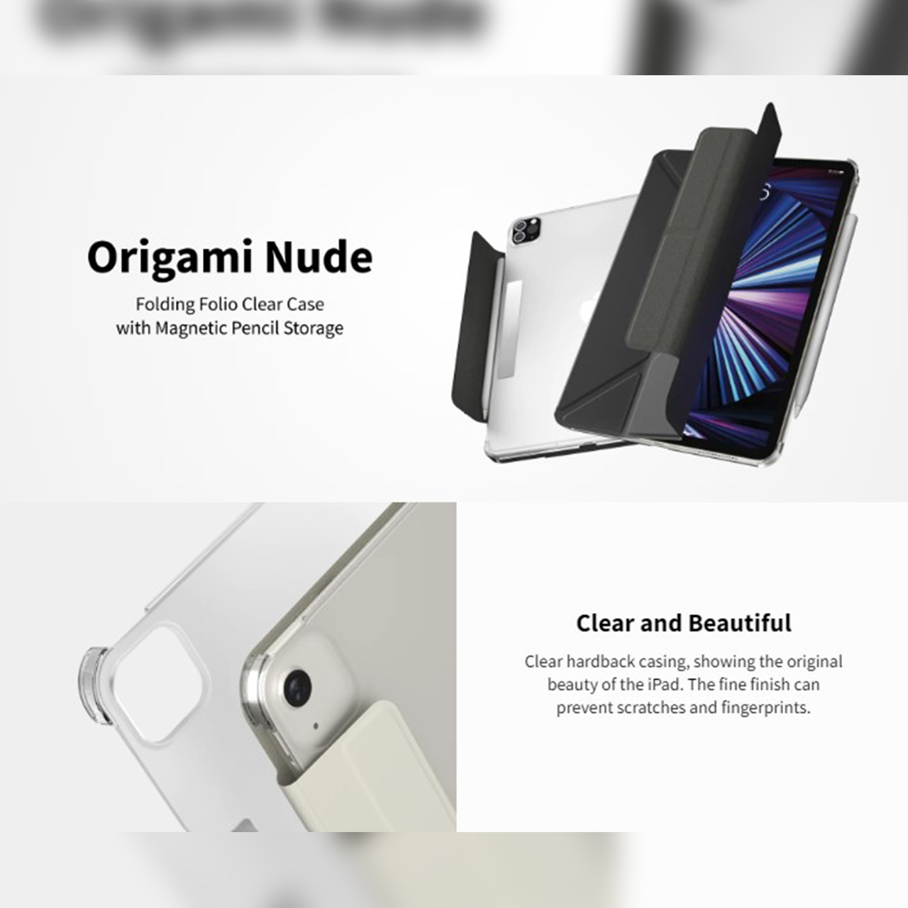 Case iPad Pro 11/Air 5/4 10.9 2022 SwitchEasy Origami Stand Flip Cover