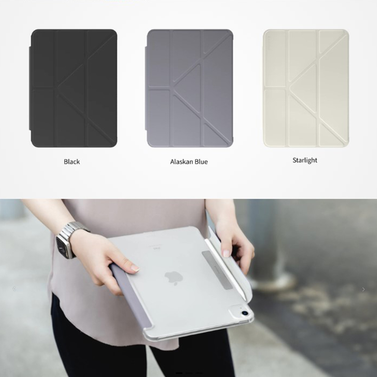 Case iPad Pro 11/Air 5/4 10.9 2022 SwitchEasy Origami Stand Flip Cover