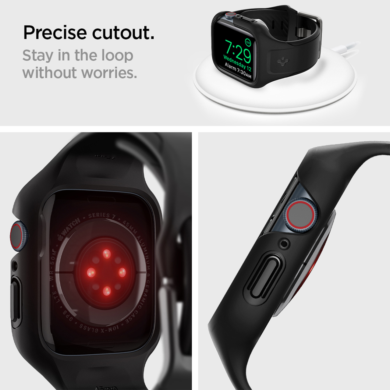 Case Strap Apple Watch 8/7 45mm/41mm Spigen Liquid Air Pro Soft Casing