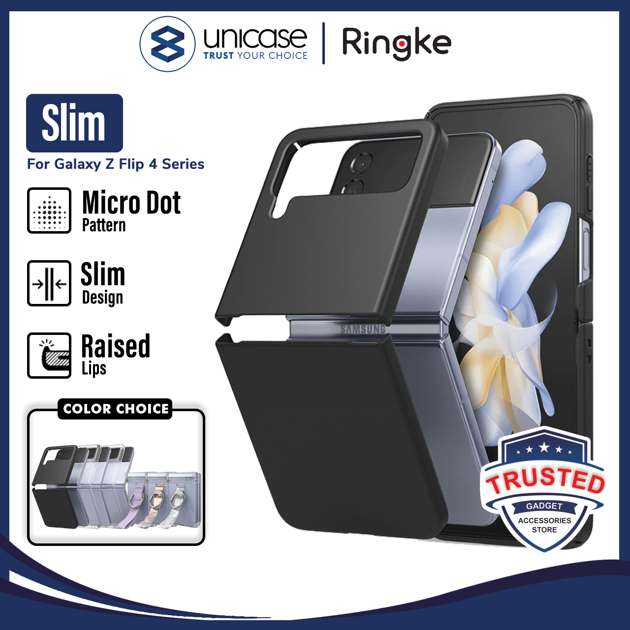 Case Samsung Galaxy Z Flip 4 Ringke Slim Hardcase Thin Clear Casing