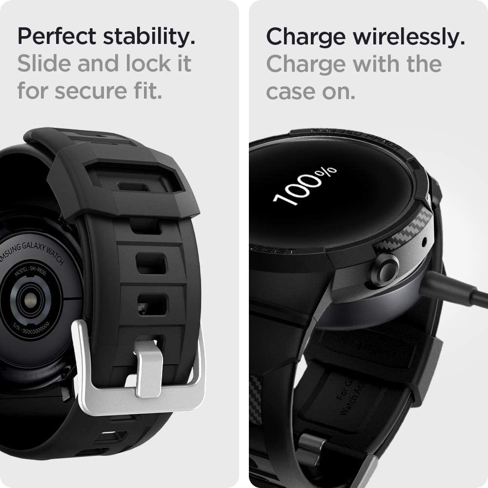 Case Strap Samsung Galaxy Watch Active 2 44mm Spigen Rugged Armor Pro