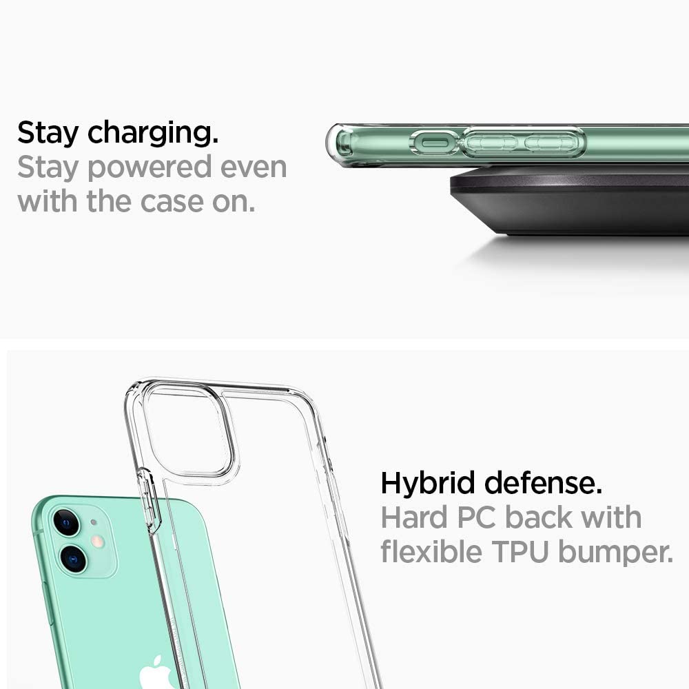 Spigen iPhone 11 Pro Max Case Ultra Hybrid - Crystal Clear 075CS27135-1