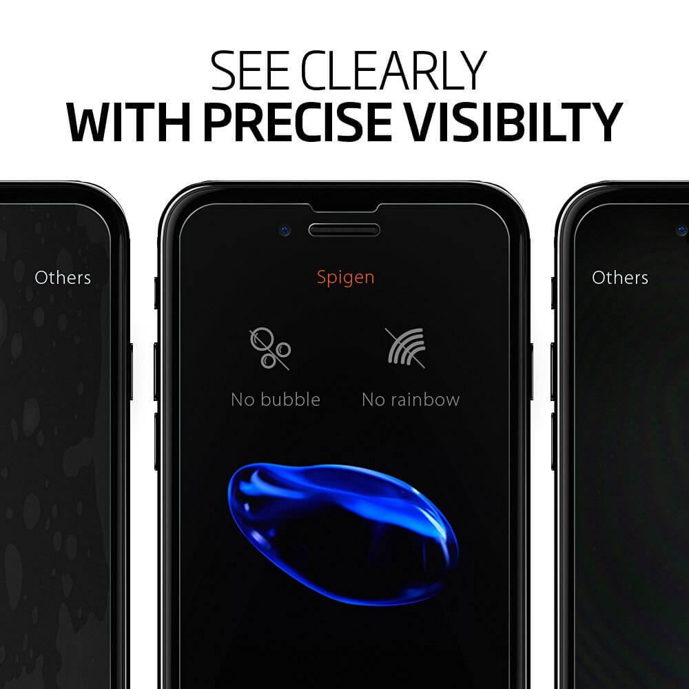 Tempered Glass iPhone SE 2020/8/7 Spigen Glas.tR Slim Screen Protector