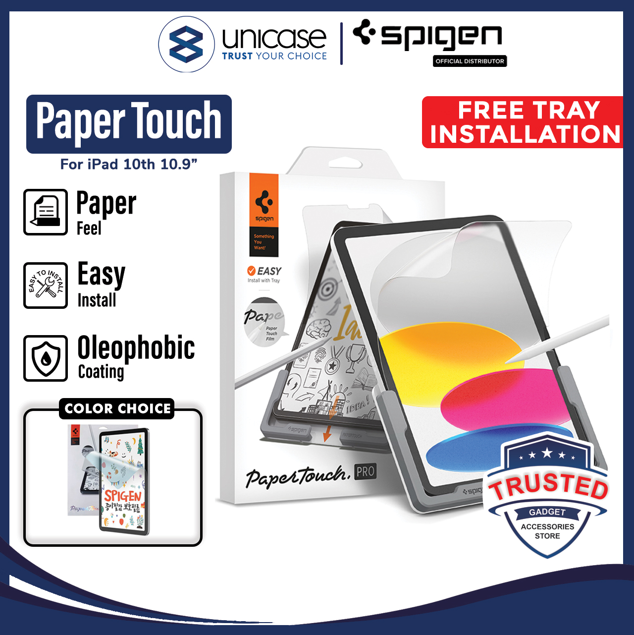 Screen Protector iPad 10 10.9 2022 Spigen Paper Touch Pro Matte Film
