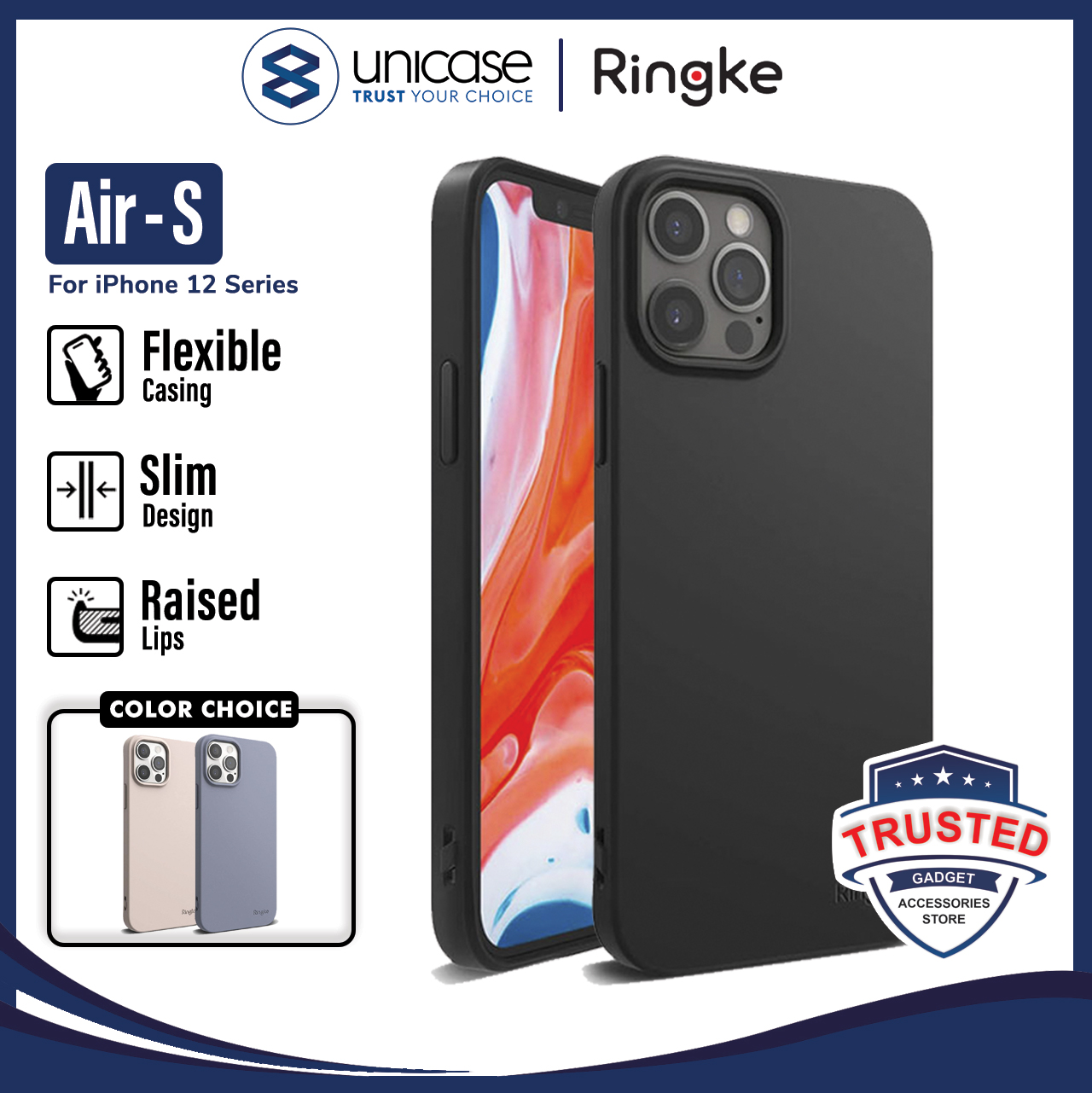 Case iPhone 12 Pro Max 12 Pro Mini Ringke Air S Softcase Matte Casing