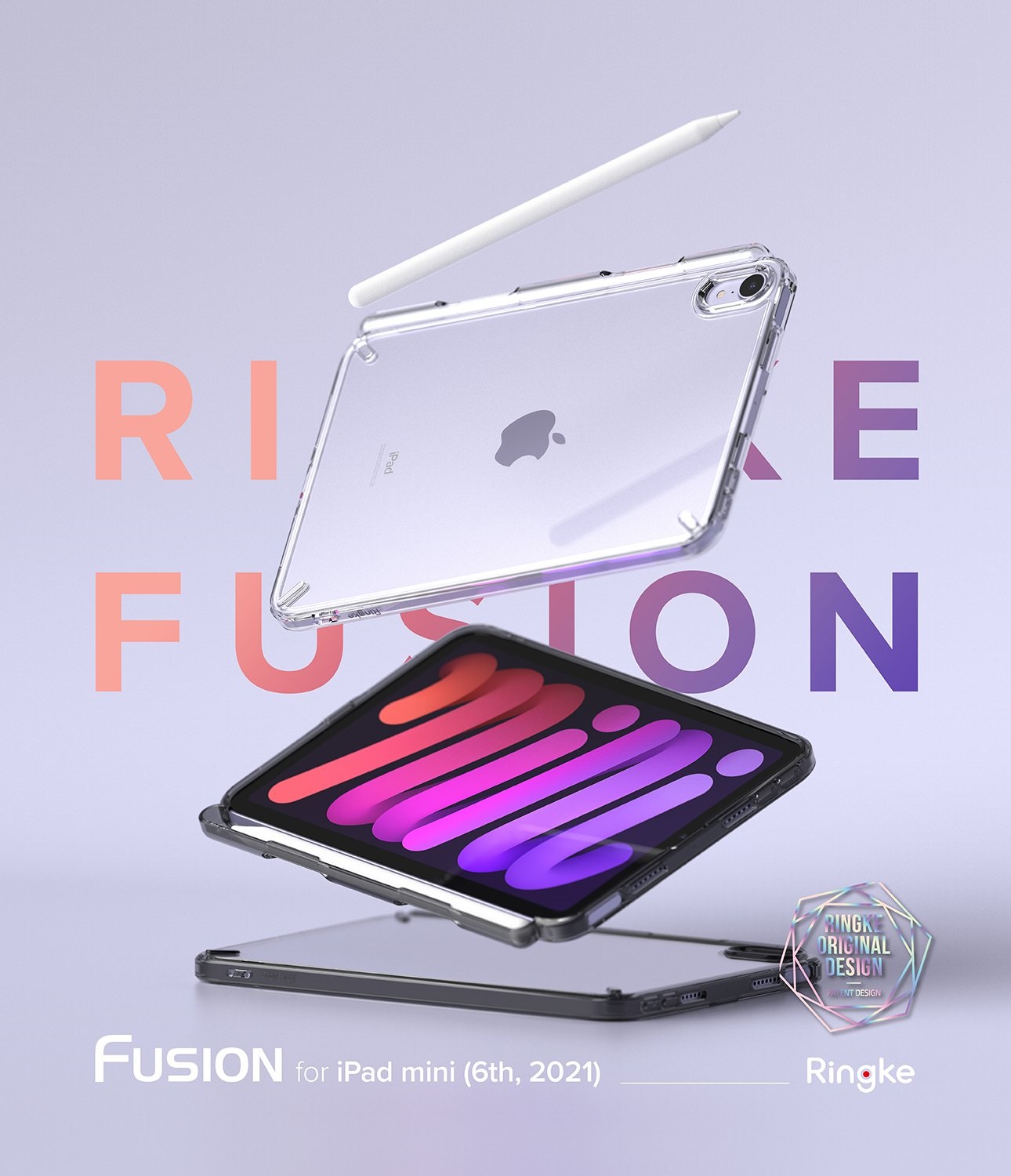 Ringke iPad Mini 6 8.3" (2021) FUSION - Smoke Black F584R53-1