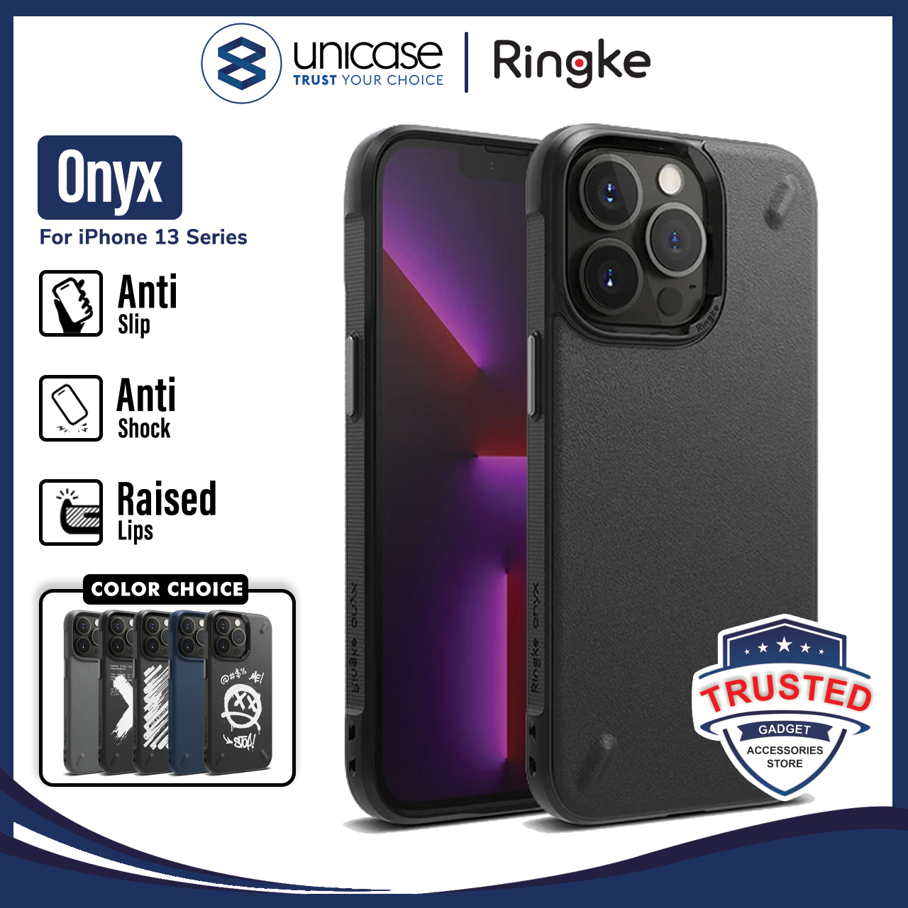 Ringke iPhone 13 Pro ONYX - Black N551E55