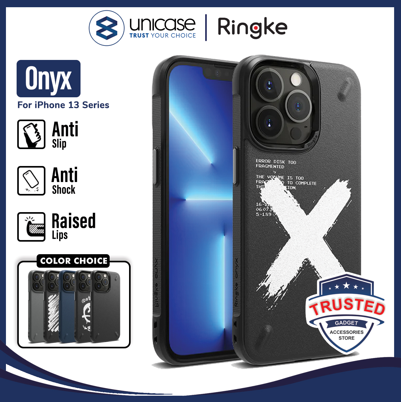 Case iPhone 13 Pro Max 13 Mini Ringke Onyx Softcase TPU Casing