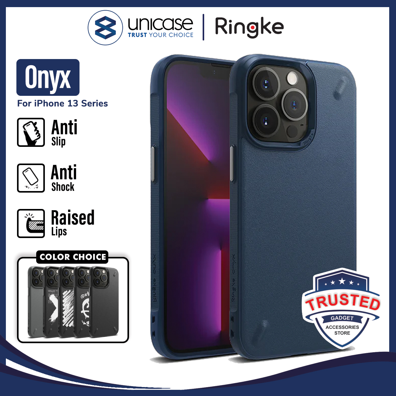 Case iPhone 13 Pro Max 13 Mini Ringke Onyx Softcase TPU Casing