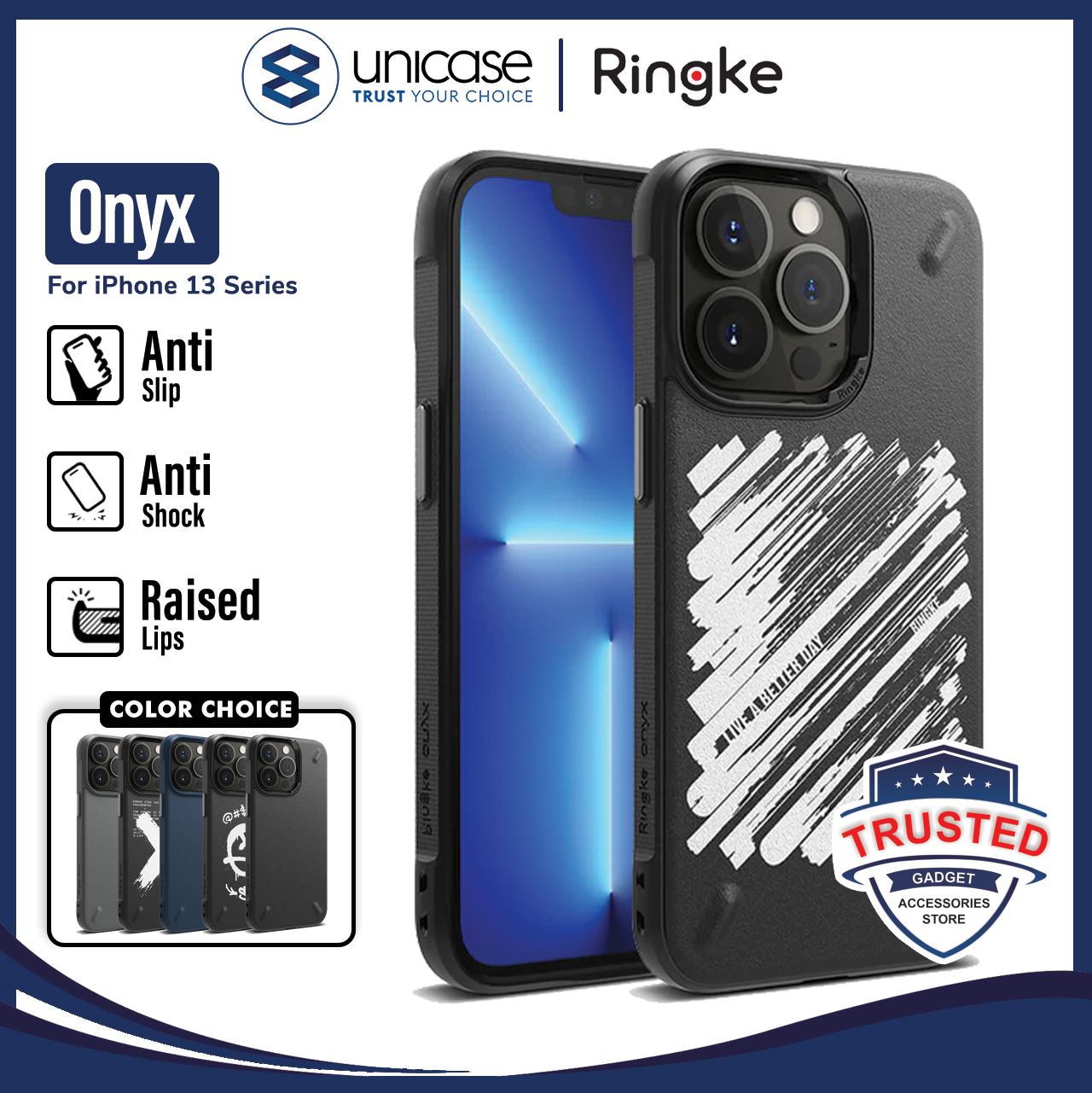 Case iPhone 13 Pro Max 13 Mini Ringke Onyx Softcase TPU Casing