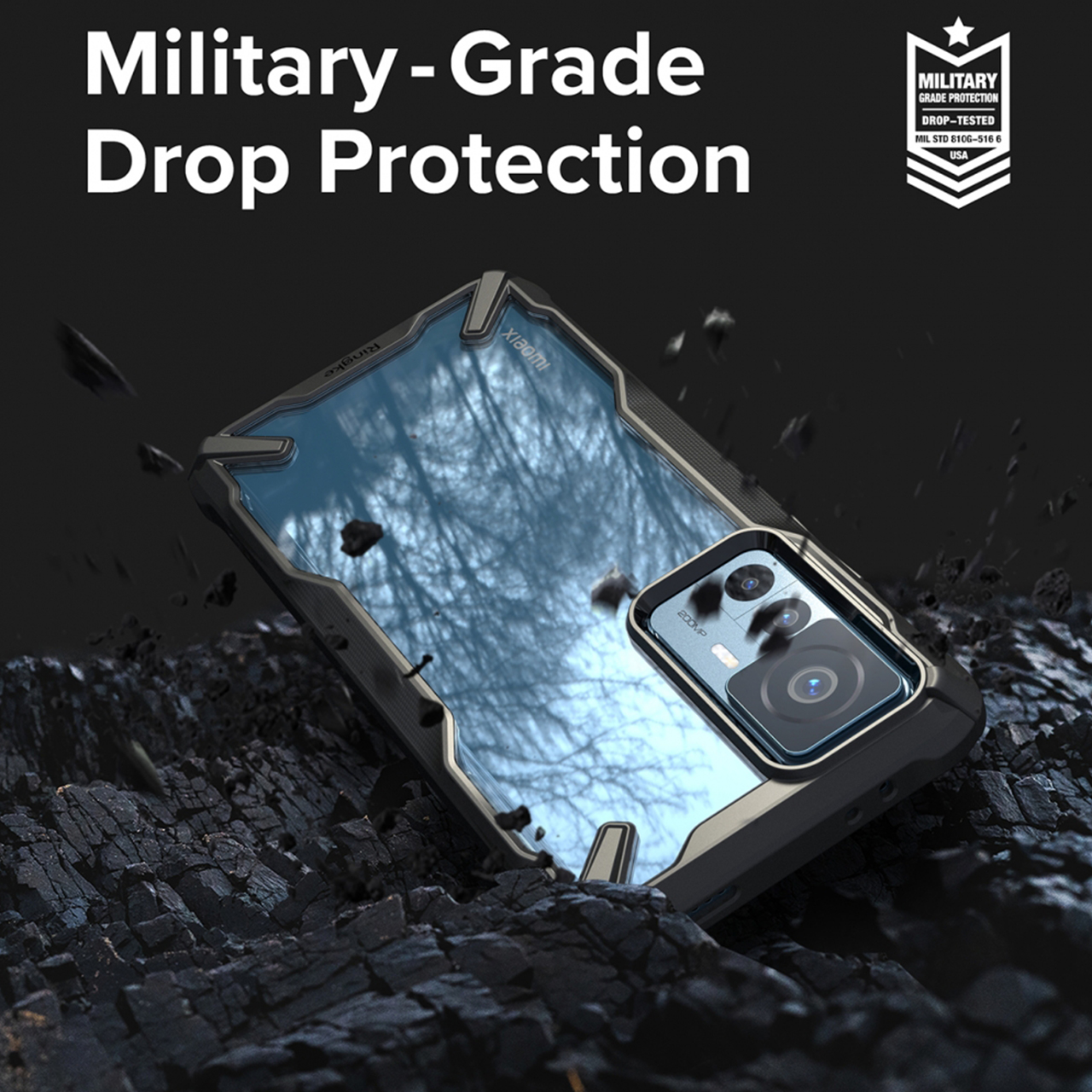 Case Xiaomi 12T / Pro Ringke Fusion X Hybrid Clear Anti Crack Casing
