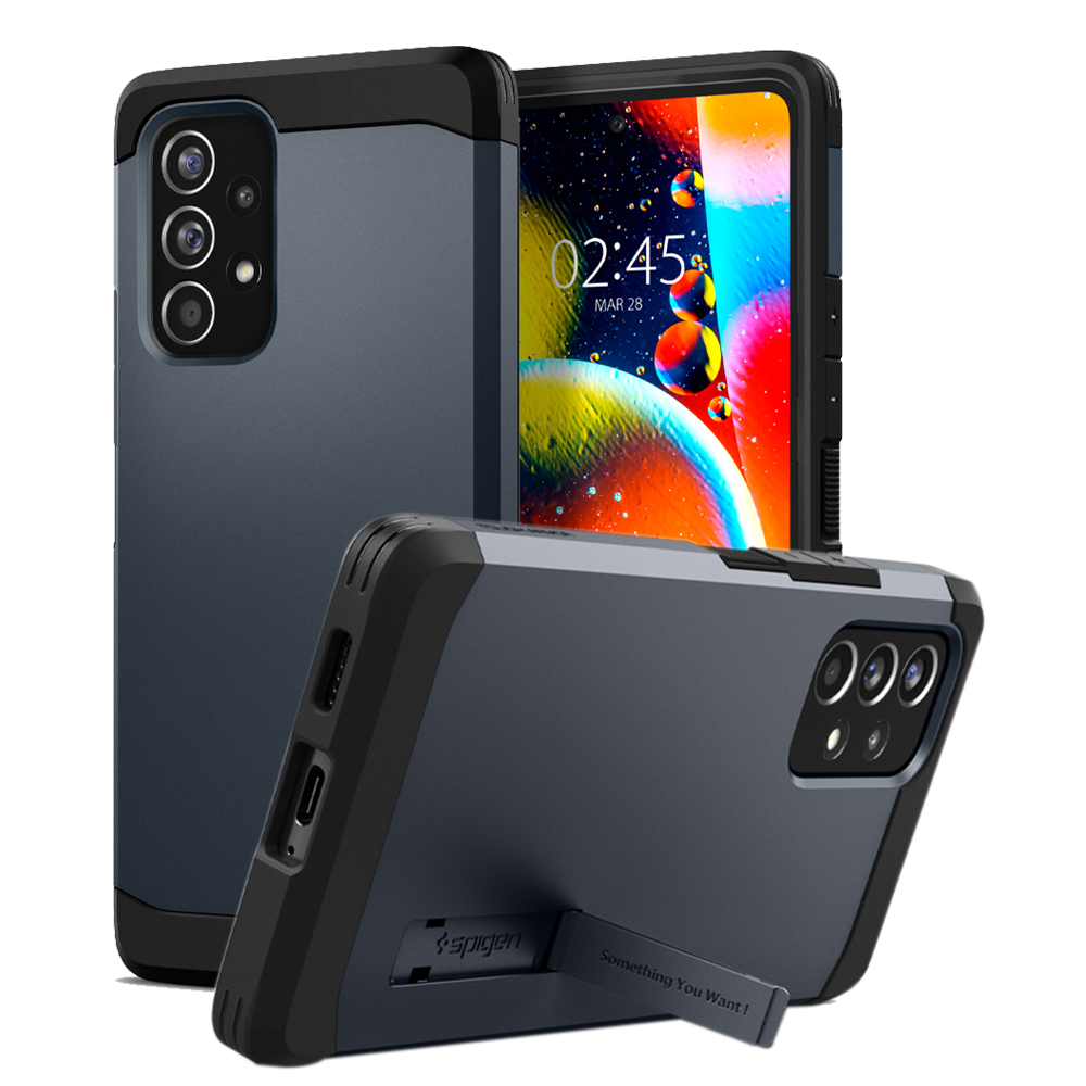 Case Samsung Galaxy A53/A73 Spigen Tough Armor Anti Shock Stand Casing