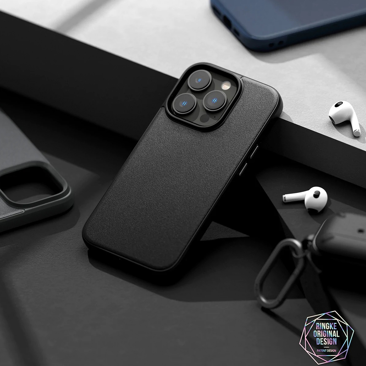 Case iPhone 14 Pro Max Plus Ringke Onyx Black Anti Crack Soft Casing