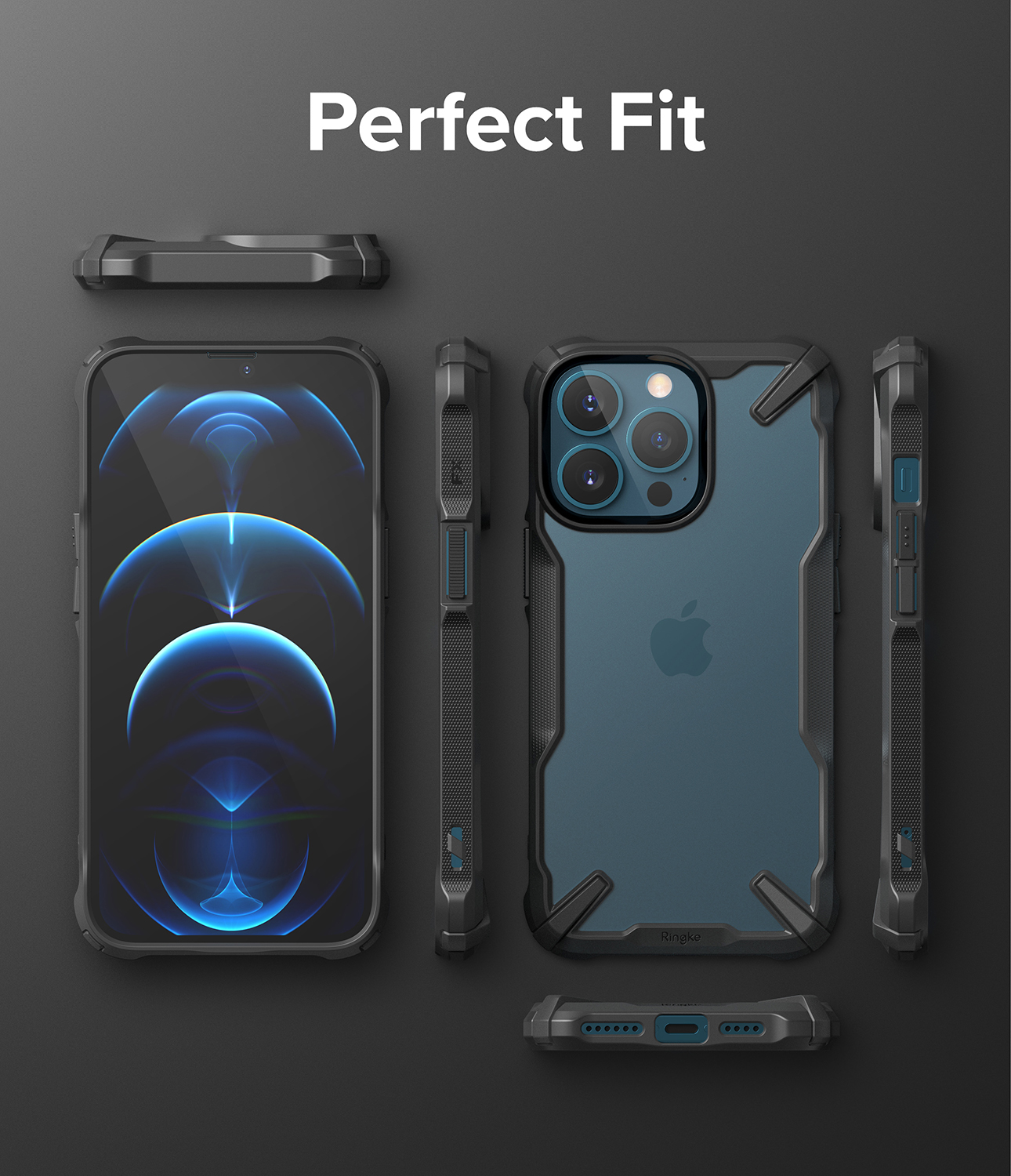Case iPhone 13 Pro Max Mini Ringke Fusion X Hybrid Anti Crack Casing