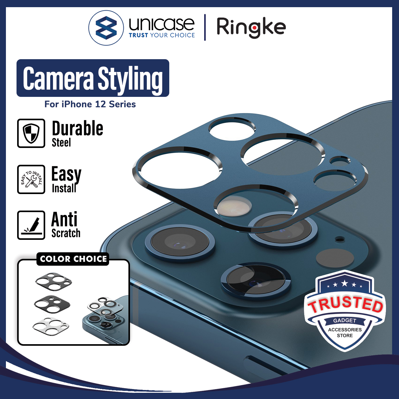 Camera Lens iPhone 12 Pro Max Mini Ringke Camera Styling Protector