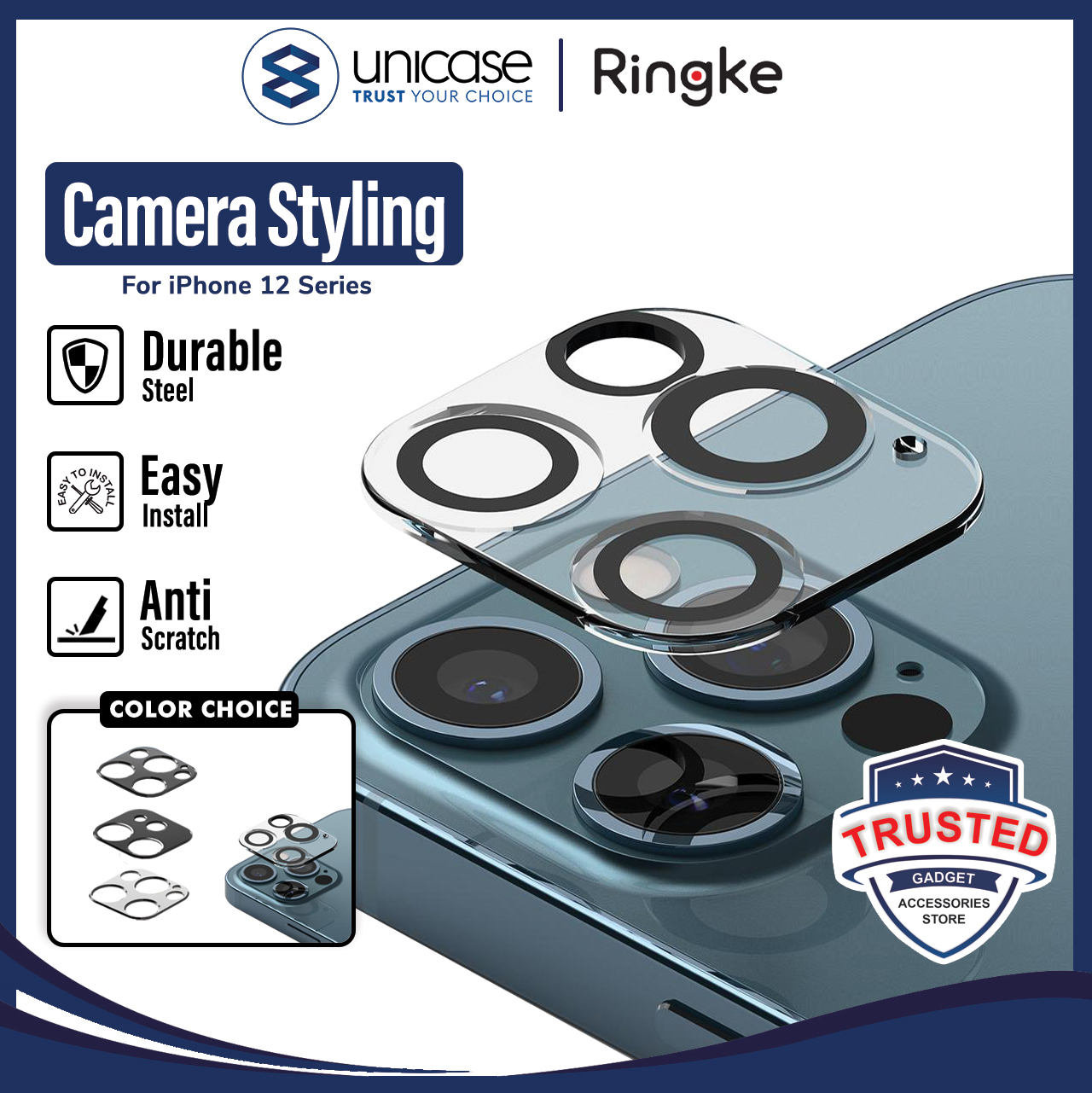 Camera Lens iPhone 12 Pro Max Mini Ringke Camera Styling Protector