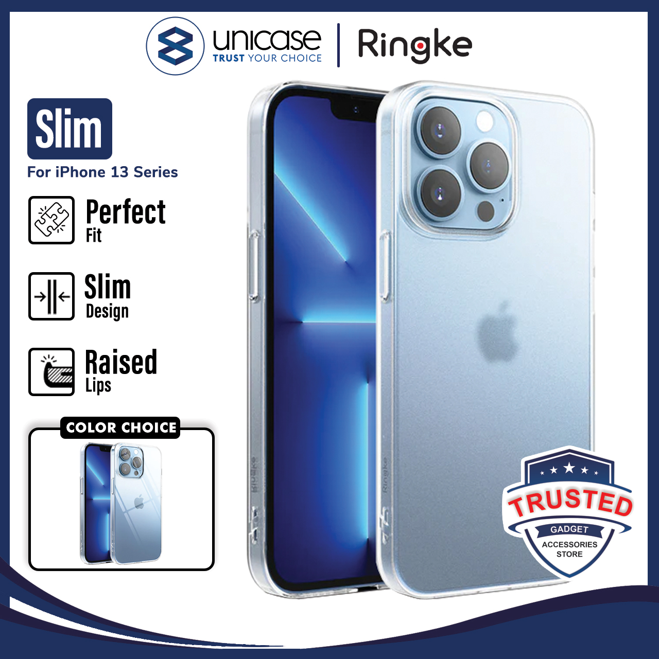 Ringke iPhone 13 Pro SLIM - Matte Clear S552E232
