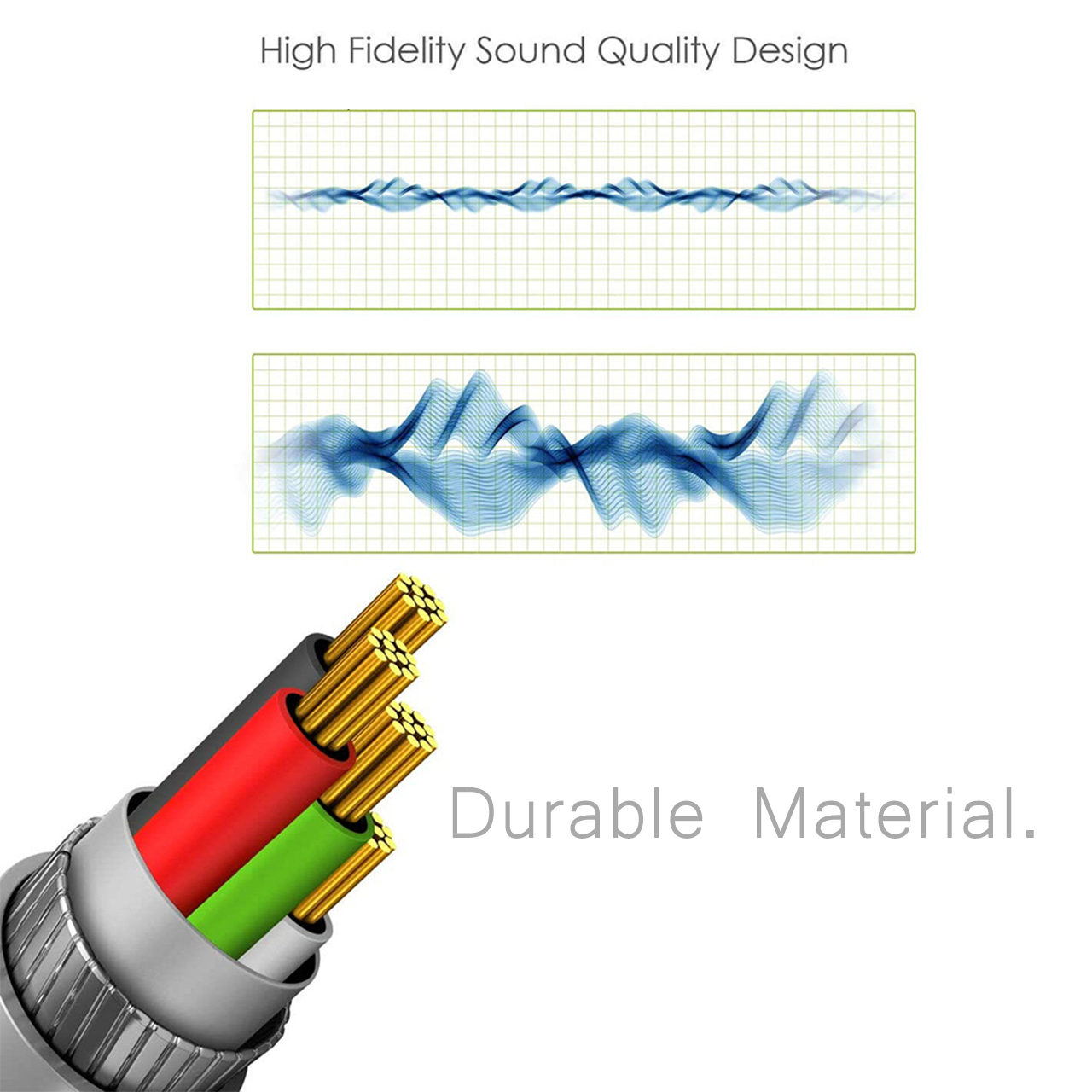 Earphone In Ear 3.5mm LOOPS W3 Wired Headset Kabel Mic Audio HD Cable