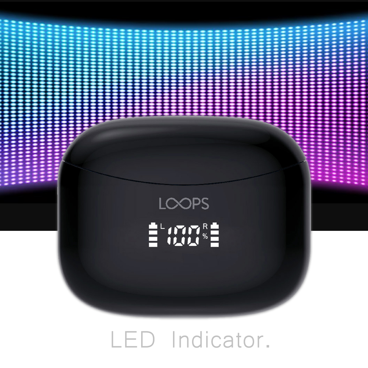 Headset Bluetooth 5.1 TWS LOOPS LED X03 True Wireless Earphone Earbuds