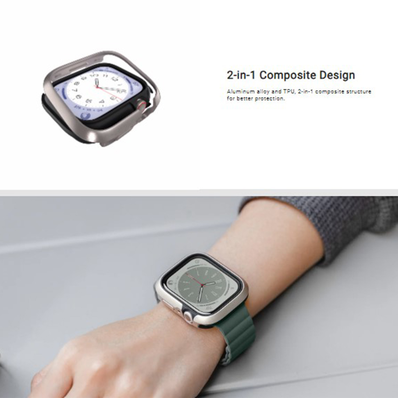 Case Apple Watch 8/7/SE 2 45/44/41/40mm MagEasy Odyssey Cover Casing