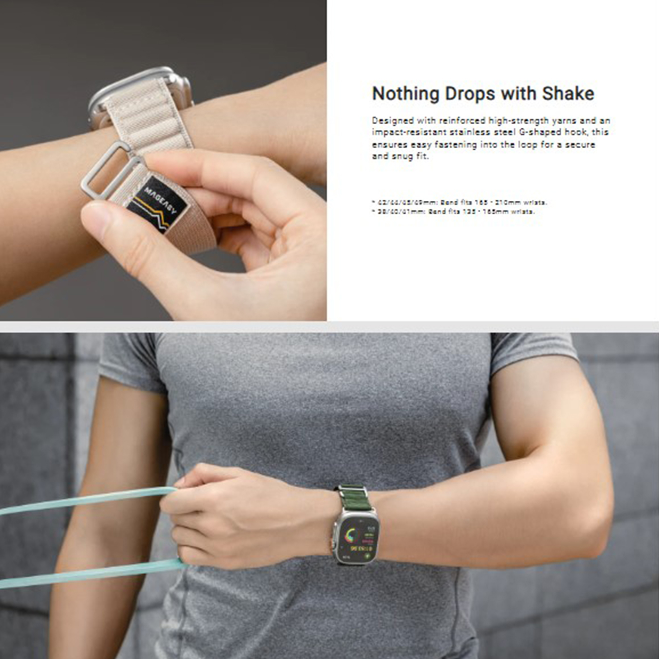 Strap Apple Watch Ultra 2 9/8/7/SE 49/45/44/41mm MagEasy Active Sport