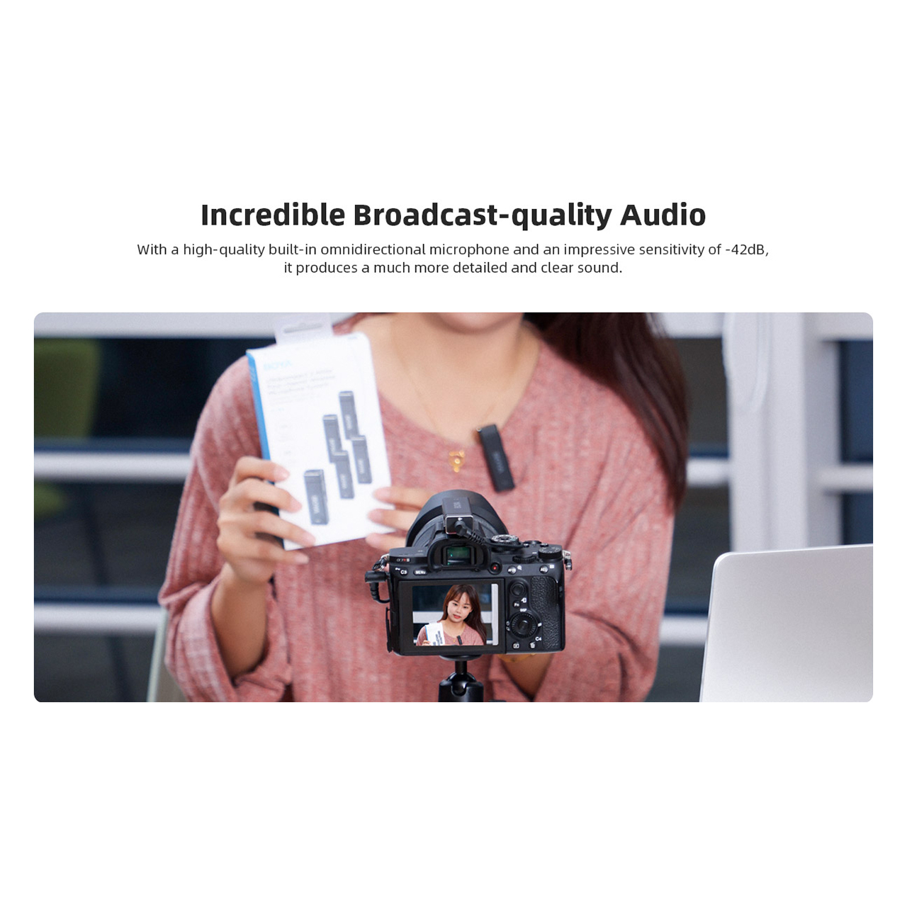 Microphone Wireless Boya BY-W4 4 Channel Wireless Transmitter 2.4GHz