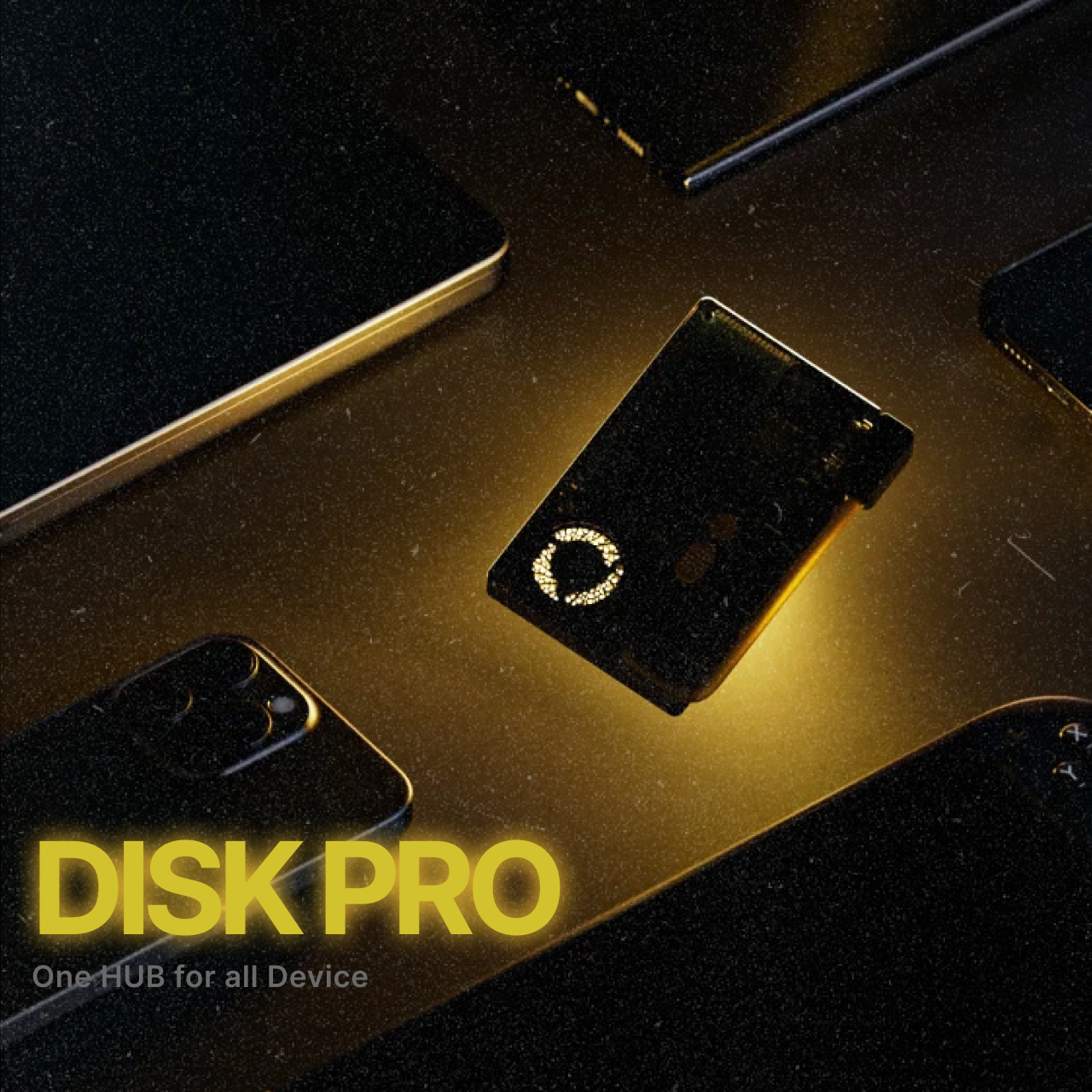 Sharge SSD HUB Magnetic Disk Pro SD003 1TB - Black Yellow YPH-SG-1TB-SPpro-HUA