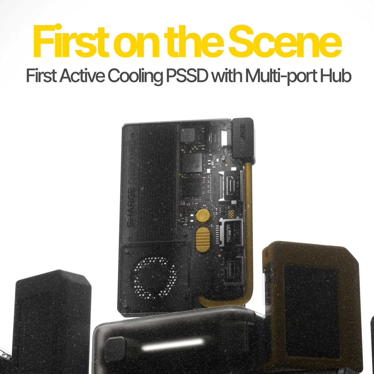 Sharge SSD HUB Magnetic Disk Pro SD003 1TB - Black Yellow YPH-SG-1TB-SPpro-HUA