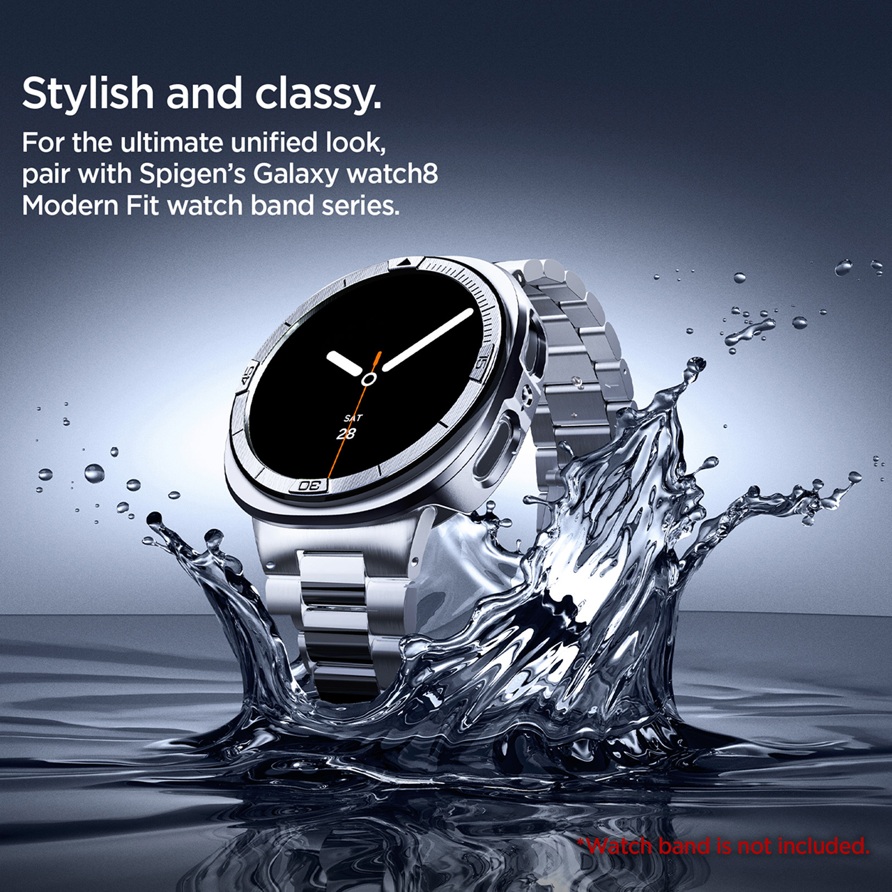 Spigen Galaxy Watch 8 (44mm) Case Bezel Tune Pro Diver - Black ACS10010