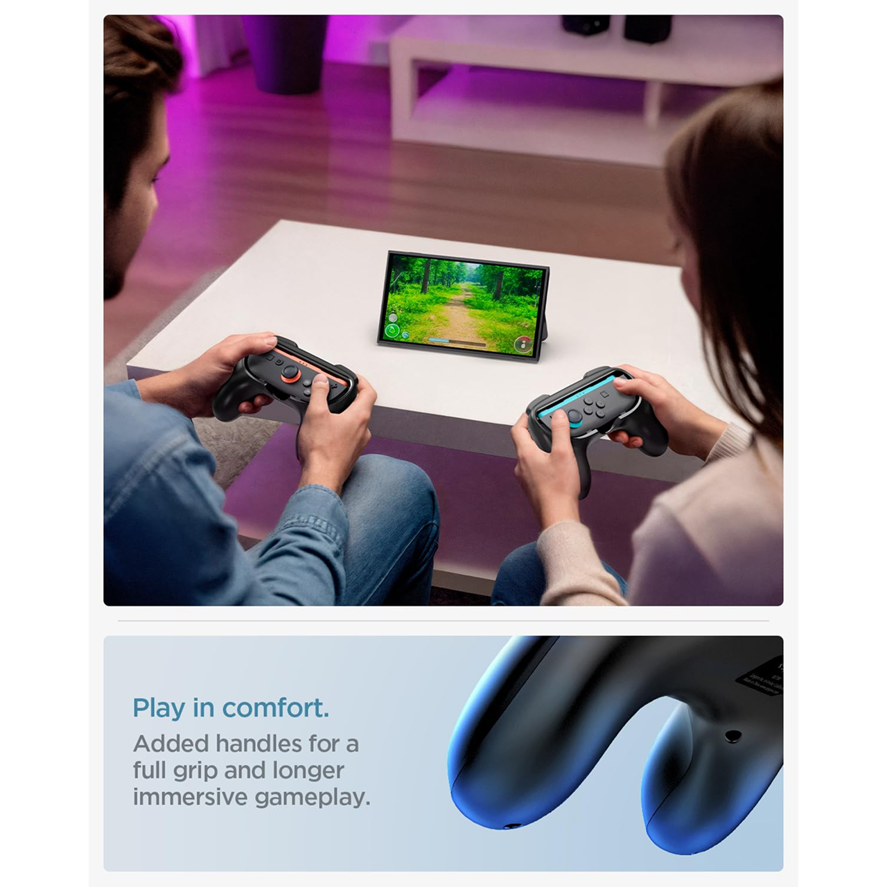 Spigen Nintendo Switch 2 Joy-Con Grip NS100 - Black AGP10162