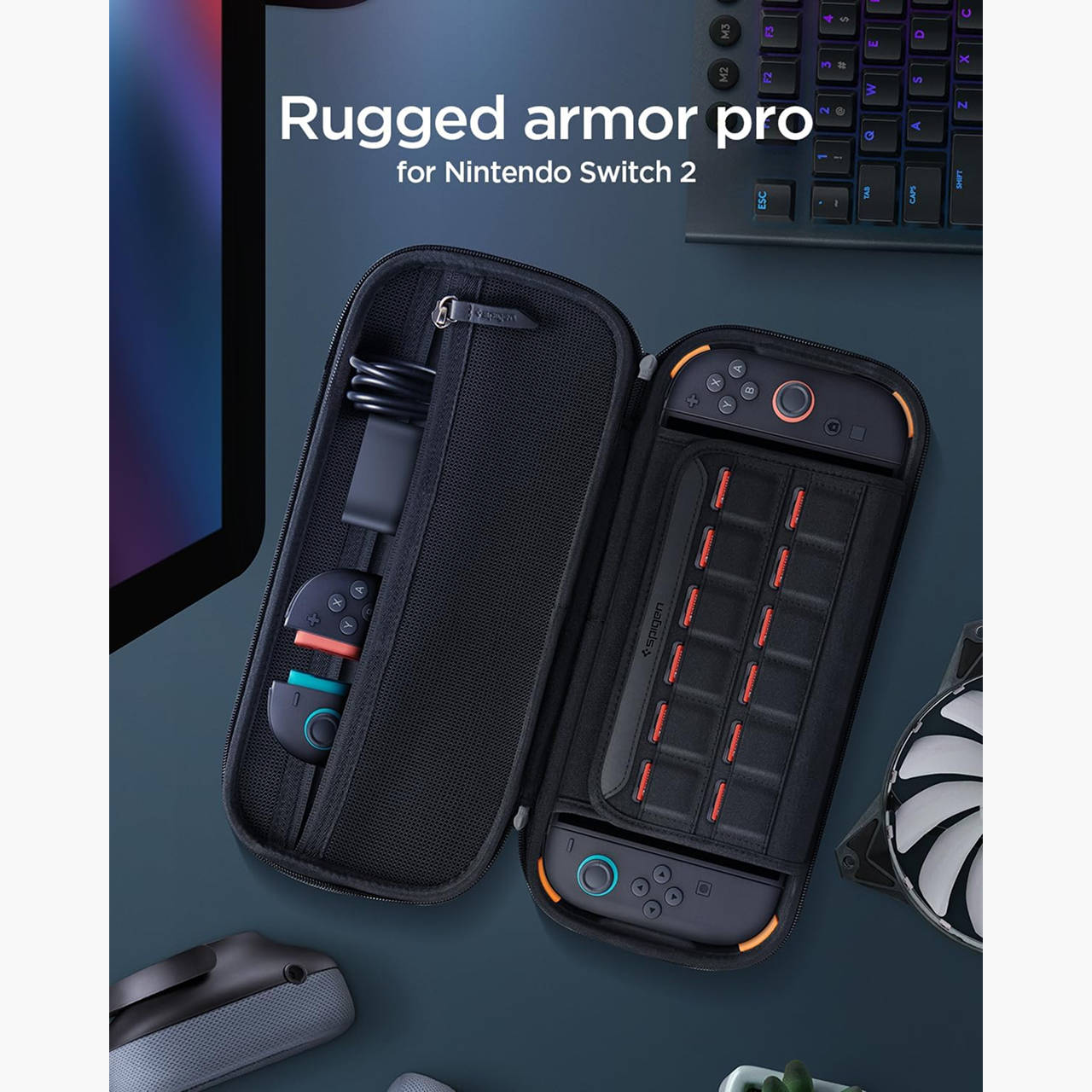 Spigen Nintendo Switch 2 Pouch Rugged Armor Pro - Black AGP09475