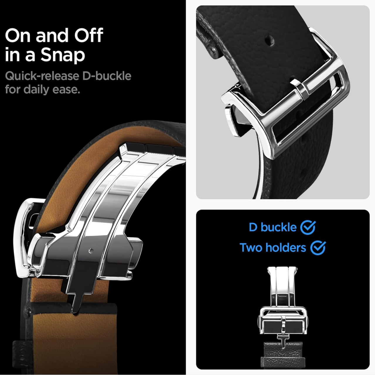 Spigen Galaxy Watch 8 (40 / 44 / 46mm) Strap Band Enzo - Black AMP10119