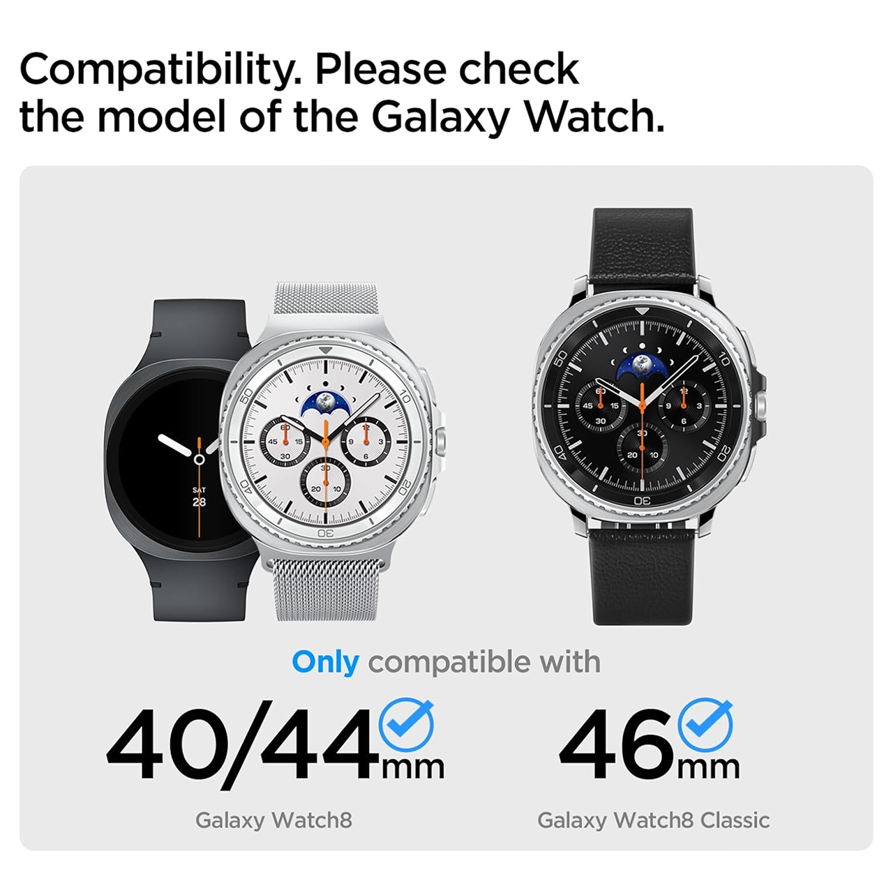 Spigen Galaxy Watch 8 (40 / 44 / 46mm) Strap Band Enzo - Black AMP10119