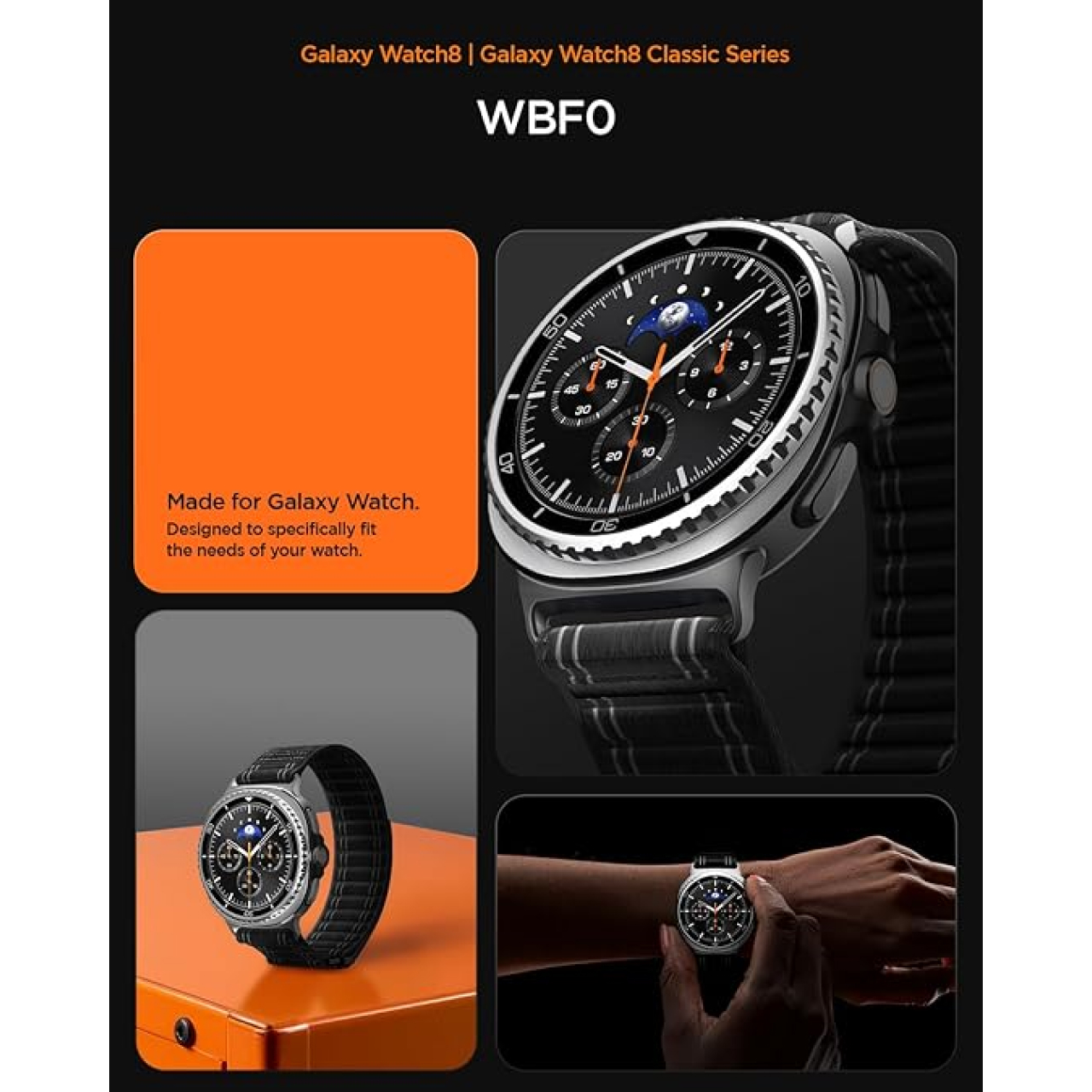 Spigen Galaxy Watch Ultra (47mm) Strap Band WBF0 - Black AMP10146