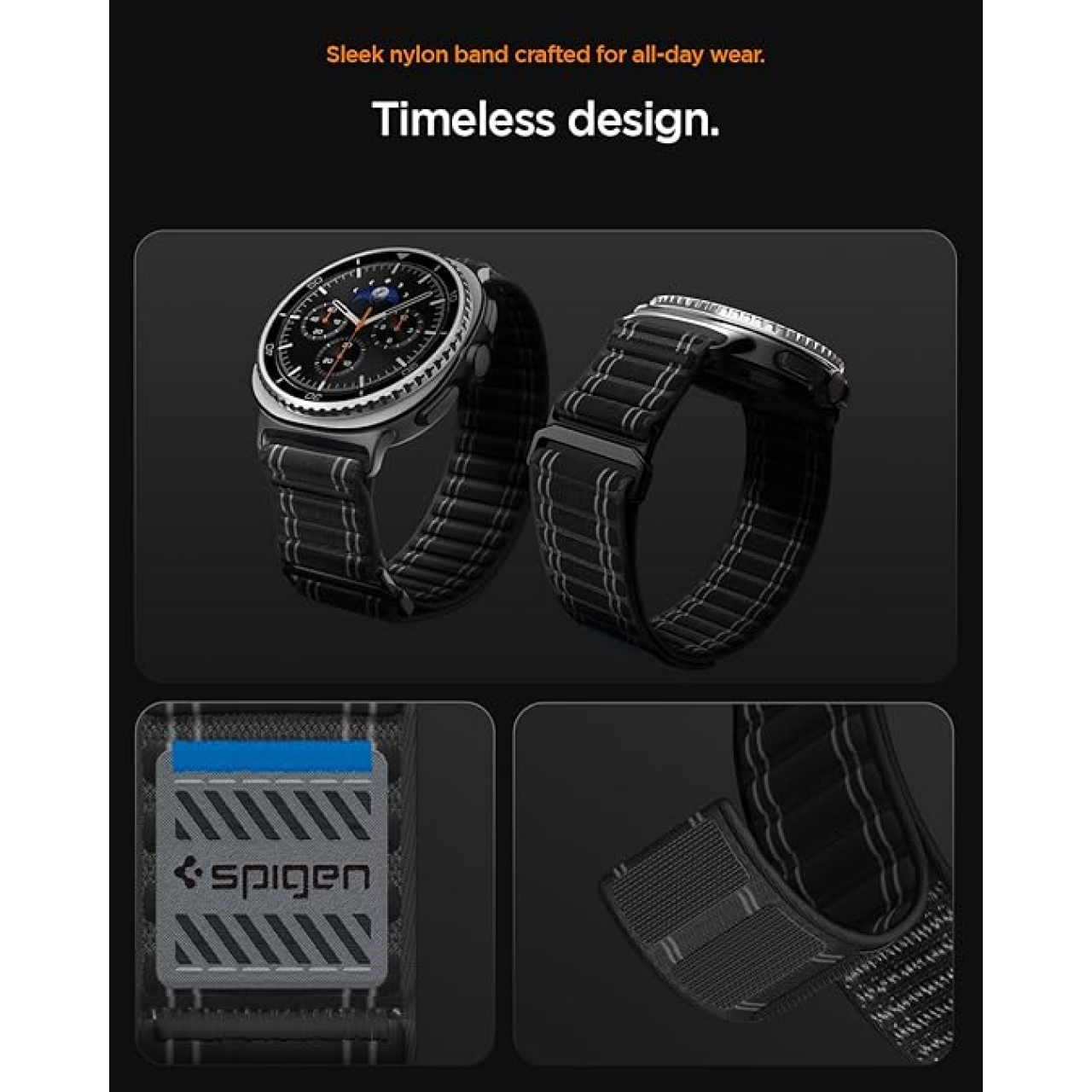 Spigen Galaxy Watch Ultra (47mm) Strap Band WBF0 - Black AMP10146