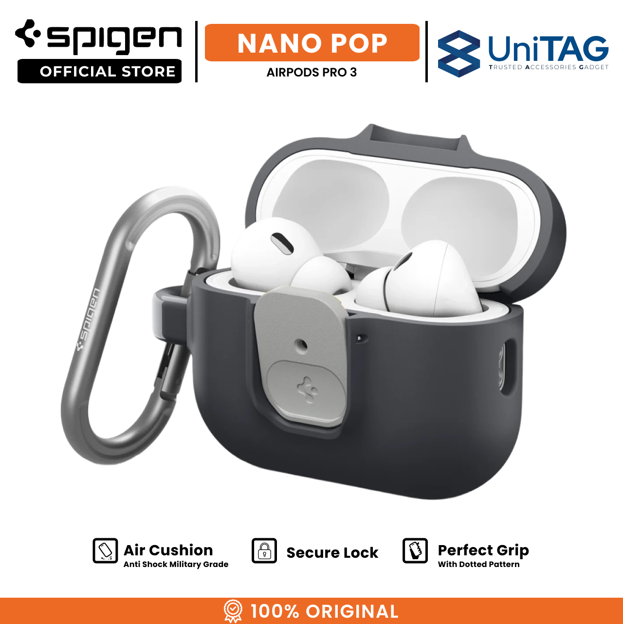 Spigen AirPods Pro 3 Case Nano Pop - Black Sesame ACS10133