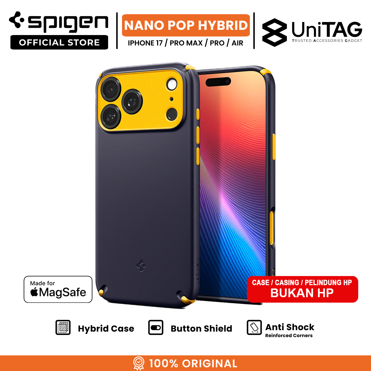 Spigen Nintendo Switch 2 Case Nano Pop V2 - Blueberry Navy ACS10205