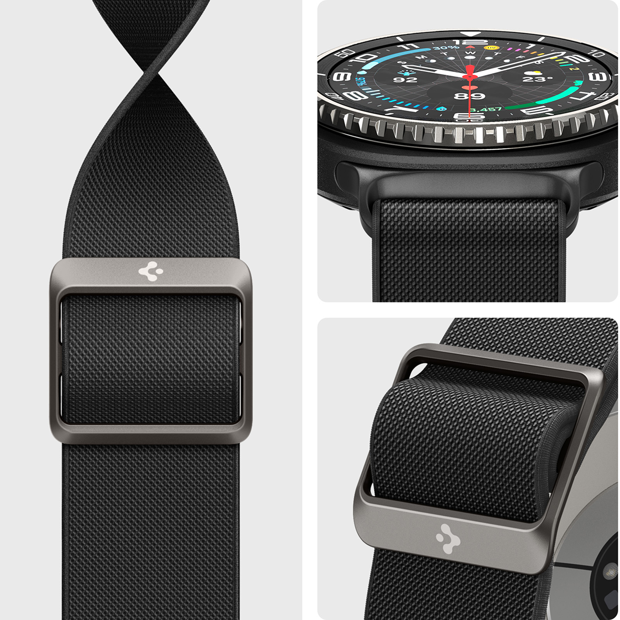 Spigen Galaxy Watch 8 (40 / 44 / 46mm) Strap Band Lite Fit - Black AMP10117