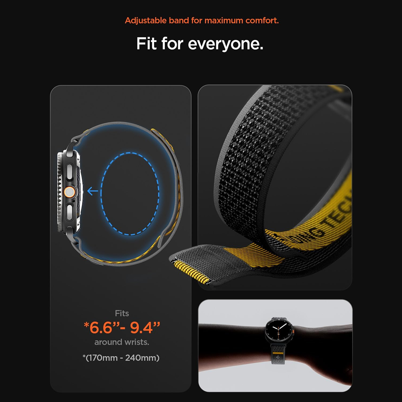 Spigen Galaxy Watch 8 (40 / 44 / 46mm) Strap Band Athlex Air Active - Navy AMP10114