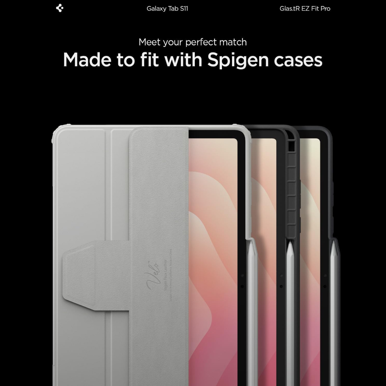 Spigen Galaxy Tab S11 Tempered Glass with Tray 1 Pack GlastR EZ Fit Pro - Transparency AGL10198