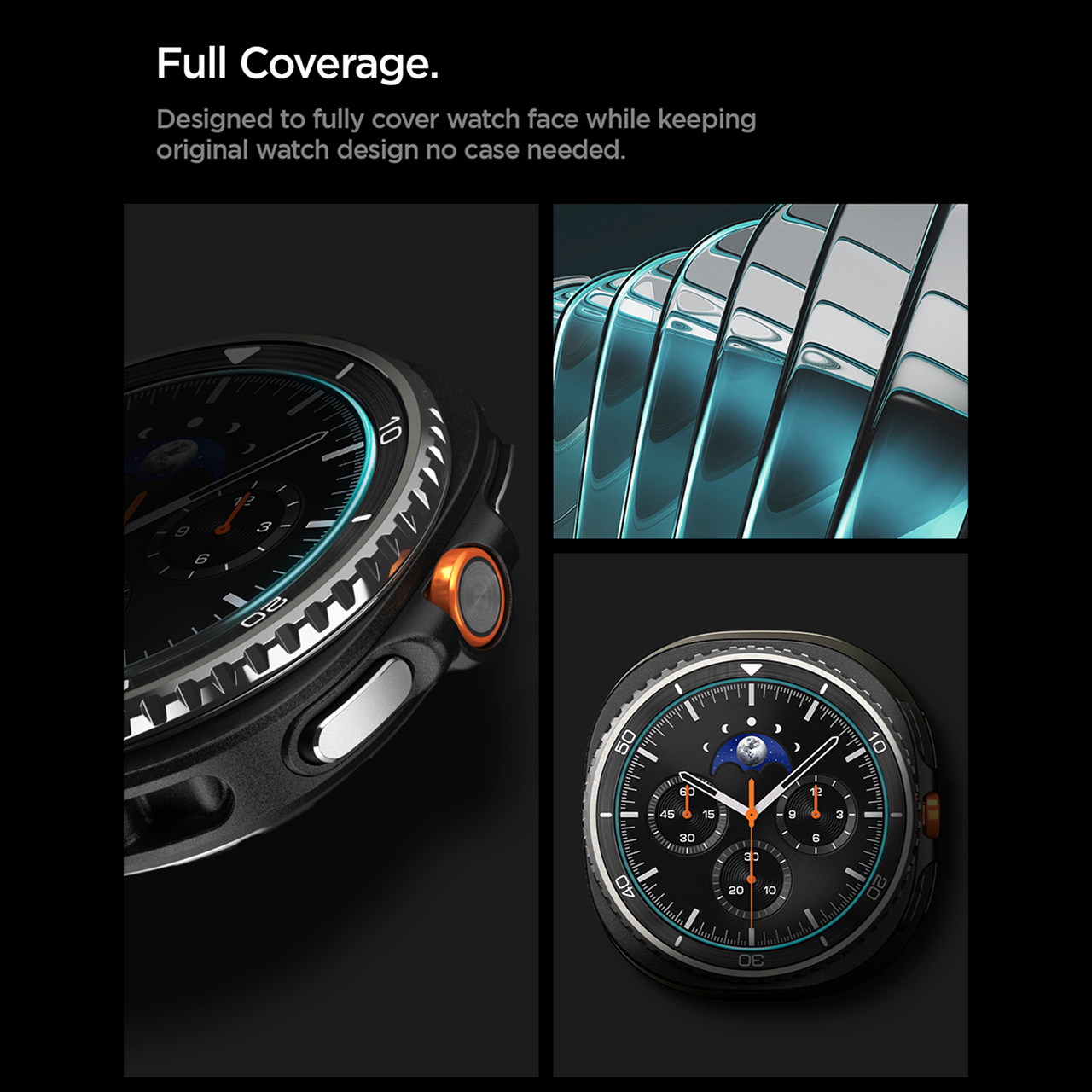 Spigen Galaxy Watch 8 (40mm) Tempered Glass with Tray 2 Pack GlastR EZ Fit - Transparency AGL09874