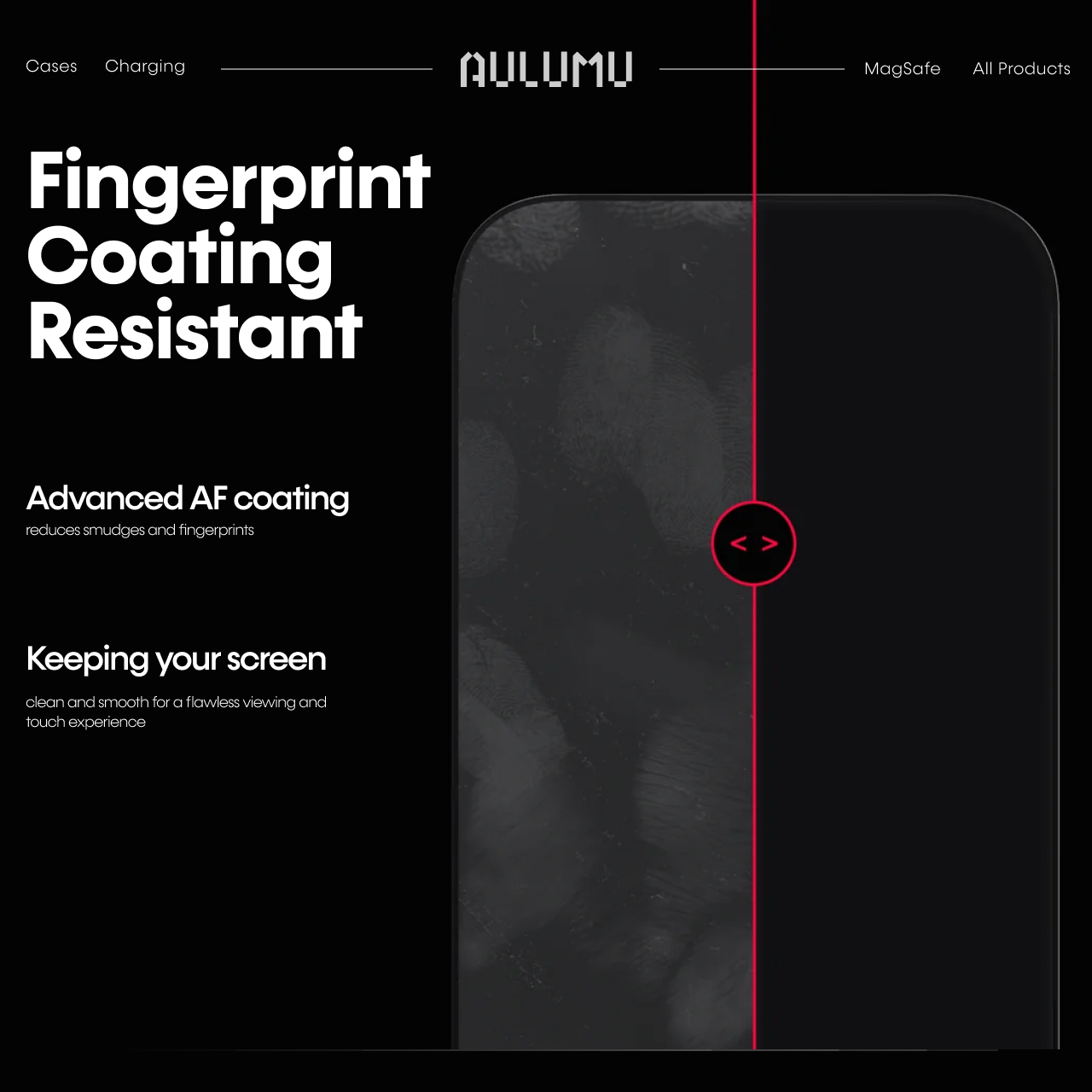 Aulumu iPhone Air Tempered Glass with Tray 1 Pack AF01 Full Cover - Clear AF01-CC-17Air