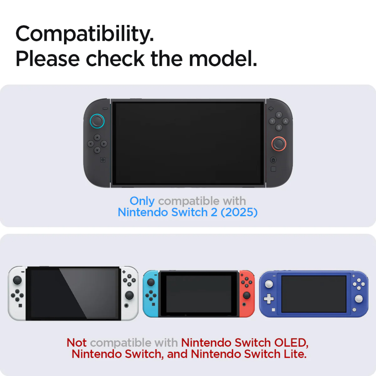 Spigen Nintendo Switch 2 Tempered Glass with Tray 2 Pack GlastR EZ Fit - Transparency AGL10156-1