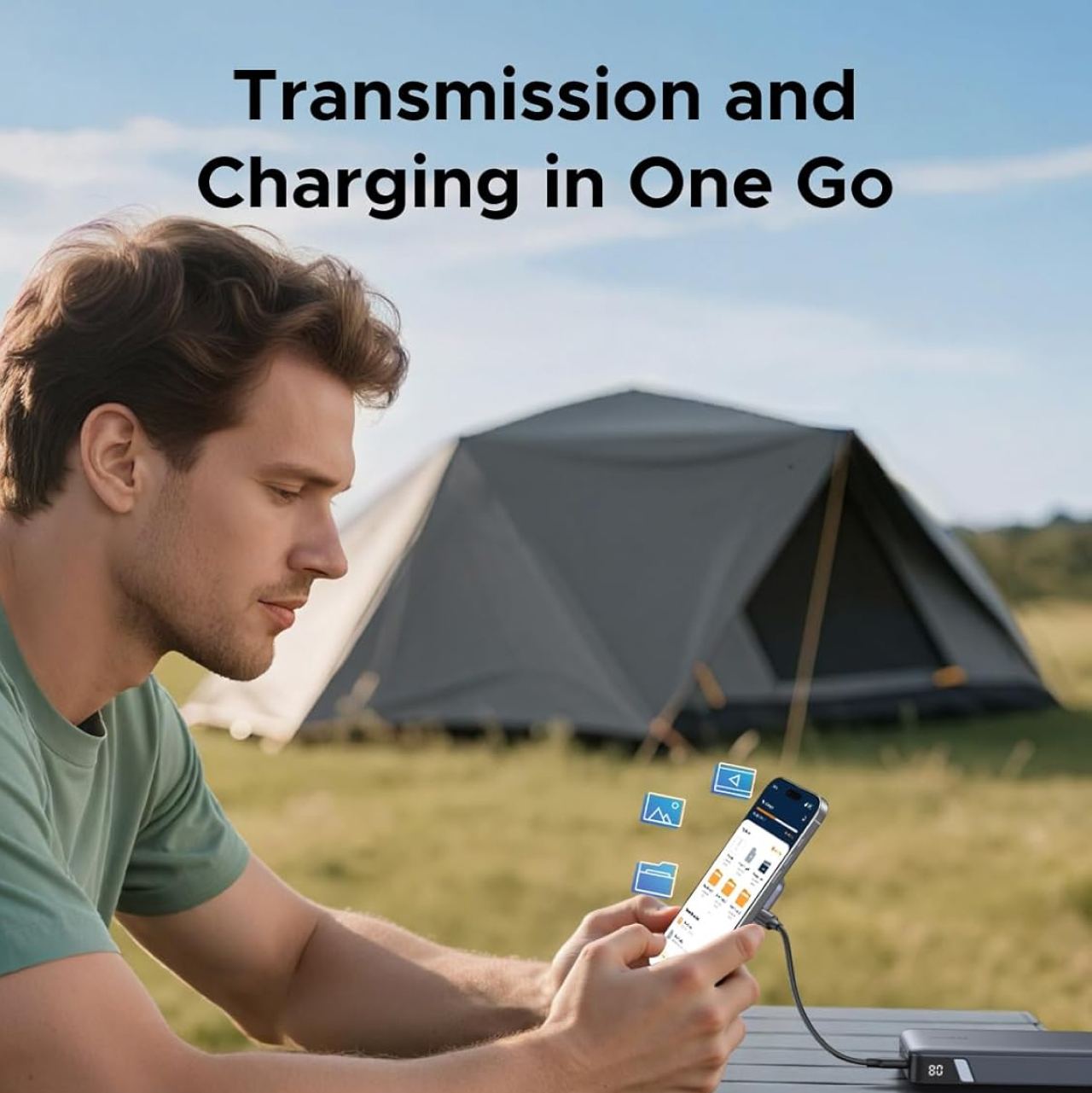 UGREEN Hub Magnetic 3 in 1 USB C to 1C PD 100W 1SD 1TF - Gray 65095