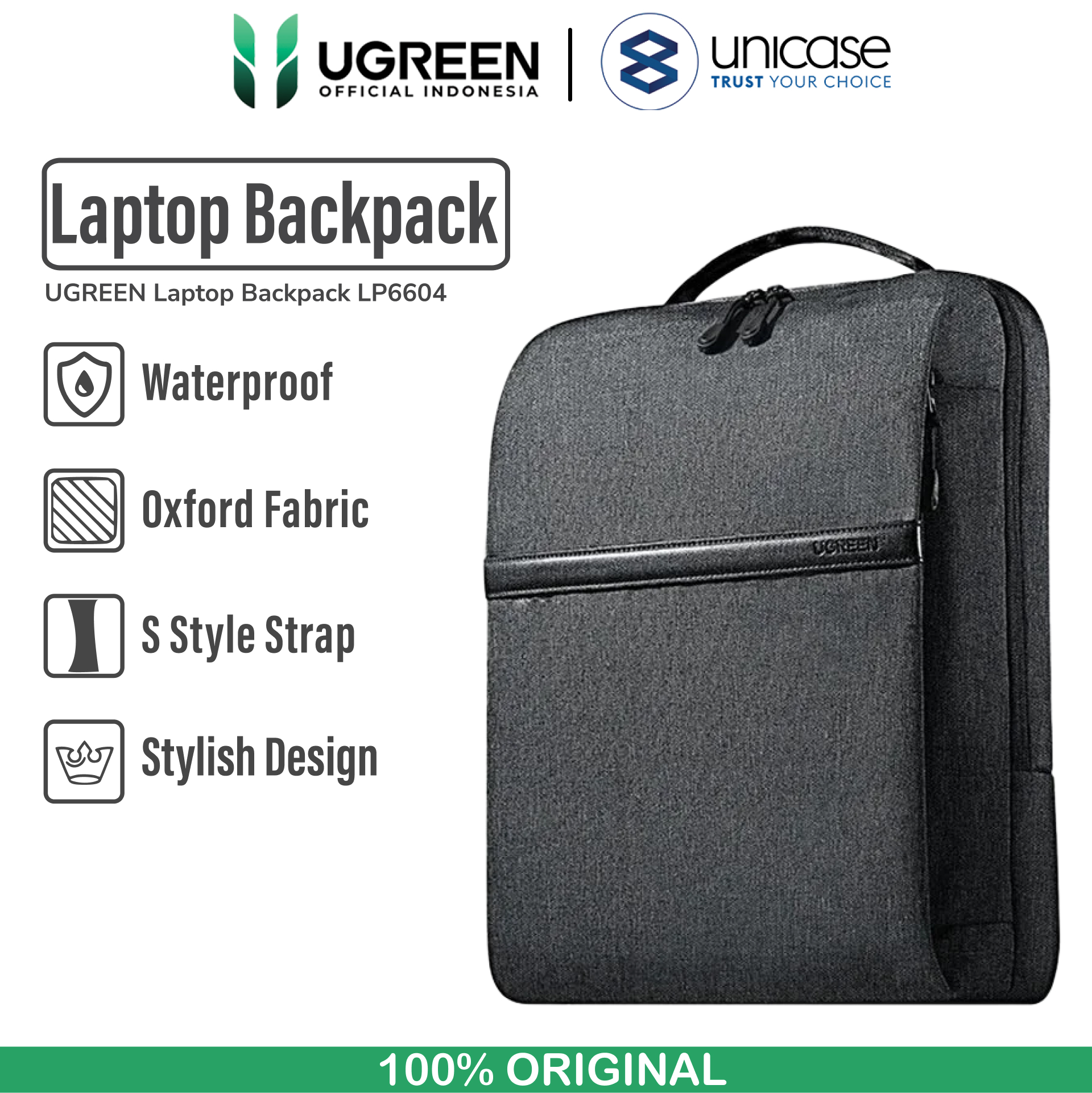 UGREEN Tas Laptop 15.6" - Grey LP664 90798