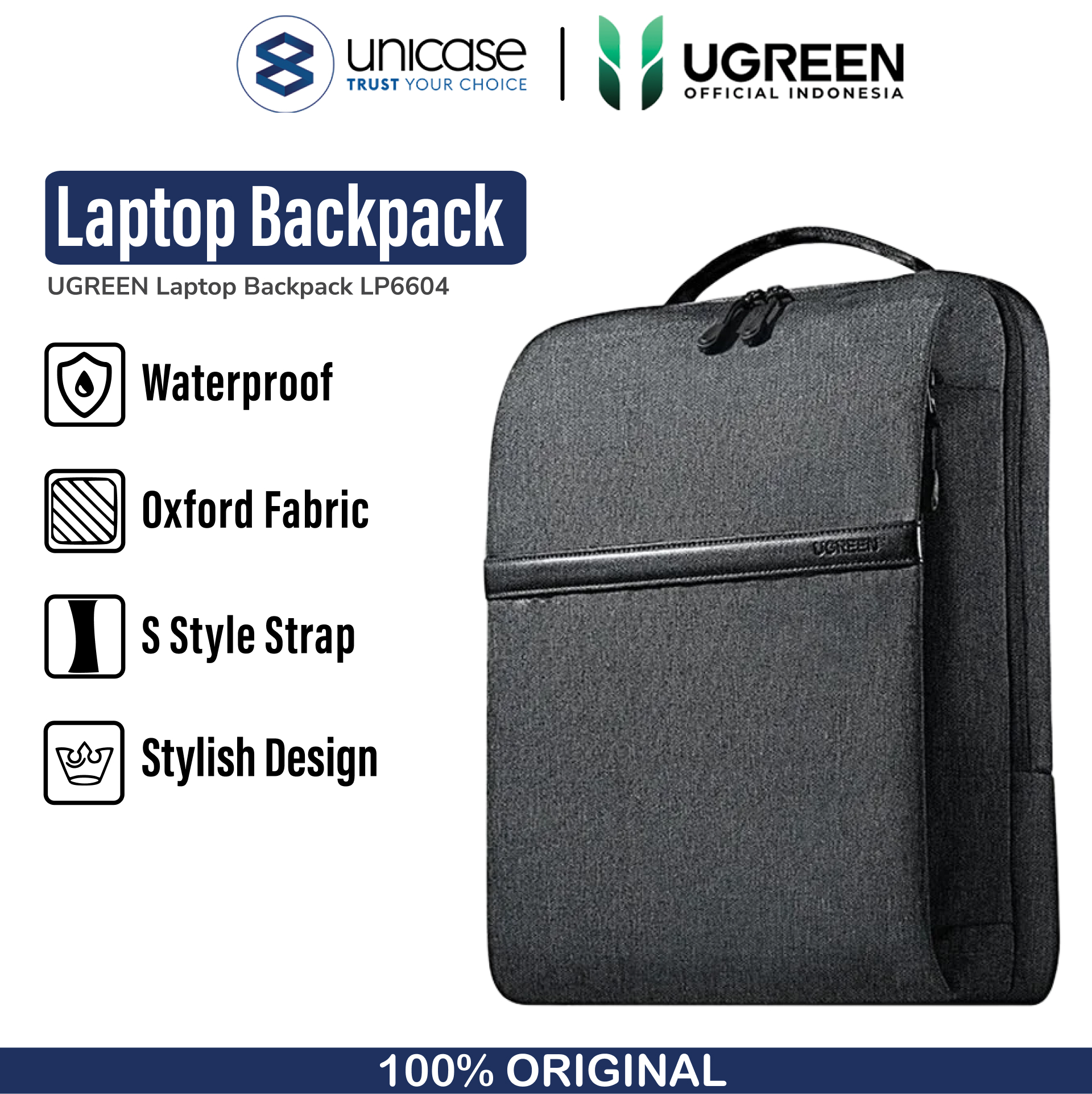UGREEN Tas Laptop 15.6" - Grey LP664 90798